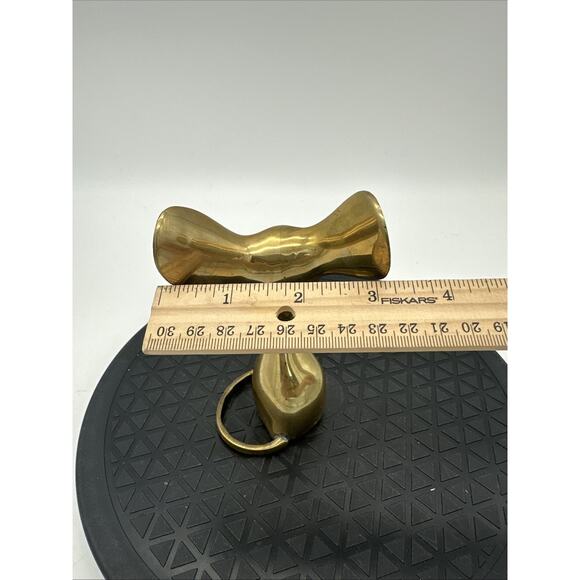 Vintage Solid Brass Mouse Figurine Made in Korea EUC - Picture 6 of 6